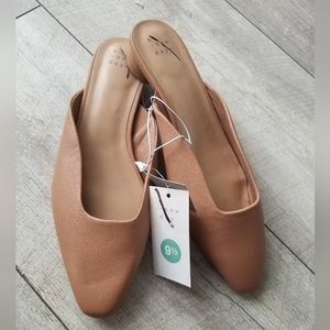 Women's Mandy Backless Mules Blush- A New Day 9.5